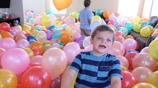 WE BLEW UP 1000 BALLOONS TO CELEBRATE OUR TWINS BIRTHDAY