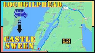 Lochgilphead to Castle Sween - Scenic Roadtrip,   Argyll & Bute, Scotland 4K Drive