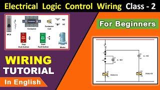 Motor OFF Circuit By Using Timer | Logic Control Wiring Class 2 @TheElectricalGuy