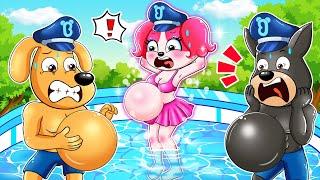 Everyone Got Pregnant While Swimming in the Pool | Very Happy Story | Sheriff Labrador Animation