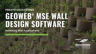 Design Retaining Walls Using the GEOWEB® MSE Wall Design Software