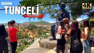 TUNCELİ City and Plateaus , TURKEY 4K Walking Tour - Captios  [4K 60fps ]