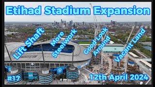 Etihad Stadium Expansion - Manchester City FC -12th April- Latest Progress Update - Drone #bluemoon