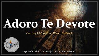 Adoro Te Devote | Catholic Music | St. Thomas Aquinas Hymn | Gregorian Chant | Latin