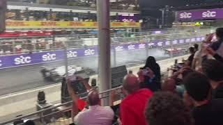 Theo Pourchaire/Enzo Fittipaldi Massive Crash - F2 - Fan cam