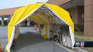 Novant Health opens screening center, preps triage tents to help coronavirus management