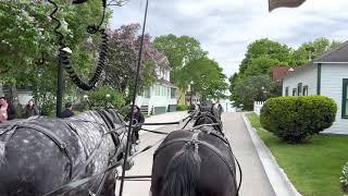 A Horse-Drawn Carriage Ride on Mackinac Island