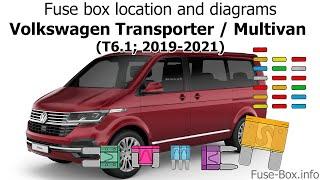 Fuse box location and diagrams: Volkswagen Transporter T6 1; 2019 2021