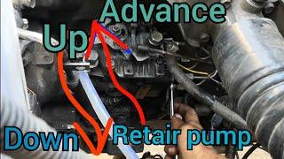 how to diesel pump retire to advance