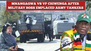 ChaputikaYahondo Military Tankers stationed After Chiwenga Directly Challenged Mnangagwa’s 3rd Term