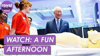 WATCH: Jolly King Charles Practises His First Aid Skills at the Royal College of Nursing