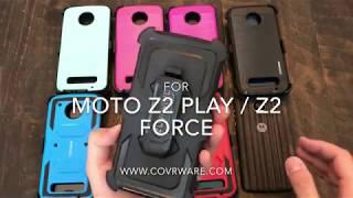 Moto Z2 PLAY / Z2 FORCE, [AEGIS SERIES / IRON TANK] COVRWARE Armor Holster Case