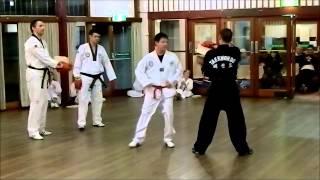 Open Class Terrance Chan Combination Kick Board Break