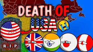 What countries reaction if usa  died? | #countryballs #geography