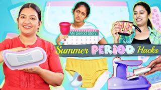 10 Periods Hacks For Summer | Anantya's 1st Period Story | CookWithNisha
