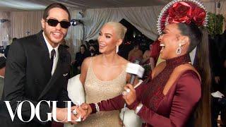 Kim Kardashian & Pete Davidson on Kim Wearing Marilyn Monroe's Dress | Met Gala 2022