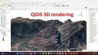 QGIS 3D visualization of satellite image