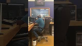Big Herm in the booth at BSP studio recording Black America