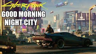 Cyberpunk 2077 - Stan "Ziggy Q" Show "Good Morning Night City" Opening Title Screen Cutscene PC