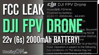 DJI FPV Drone FCC LEAK! 22.2v BATTERY + NEW IMAGES!