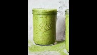 Minty Matcha Protein Smoothie | PERFECT Desi Smoothie To Start Your Day! #shorts #youtubeshorts