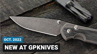 New at GPKNIVES | October 27, 2022 | Chris Reeve, SOG, TOPS, and More!