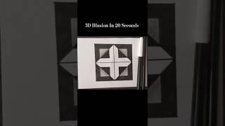 3D Trick Art In 20 Seconds | 3D Illusion  #shorts