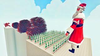 100x ELF + GIANT SANTA vs EVERY GOD - Totally Accurate Battle Simulator TABS