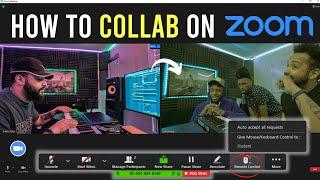 How To Collaborate With Other Music Producers Online Using ZOOM | Remote Control