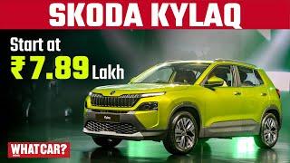 2024 SKODA KYLAQ First look | Hindi Walkaround | @WhatCarIndia