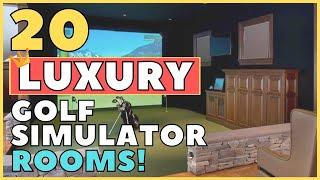 20 LUXURY Home Golf Simulator Room Ideas!