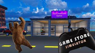 Bruce the Bear and Bats!?!? - Game Store Simulator [E01]