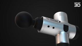 Talonsonic Body Massage Gun - 3D Product Animation Video