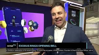 JP Richardson, CEO, Exodus Joins NYSE TV Live