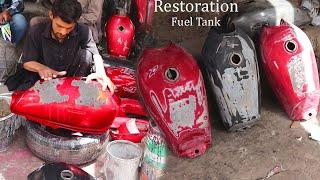 Motorbike Fuel Tank Restoration#tank