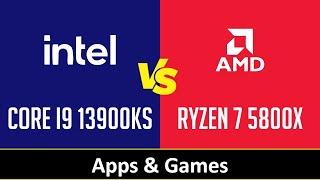 Intel Core i9 13900KS vs AMD Ryzen 7 5800X - Apps & Games (RTX 4090)