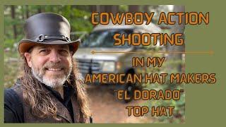 American Hat Makers Leather EL DORADO Top Hat [On The Range] Cowboy Action Shooting!