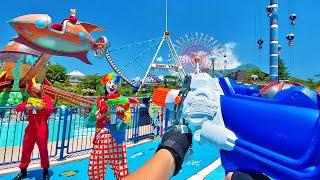 Nerf War | Amusement Park Battle  (Nerf First Person Shooter)