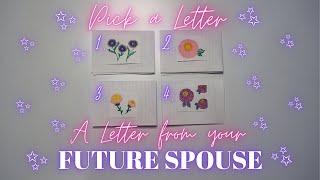 CHANNELED LETTER FROM YOUR FUTURE SPOUSE   Timeless FUTURE SPOUSE PICK A CARD READING 