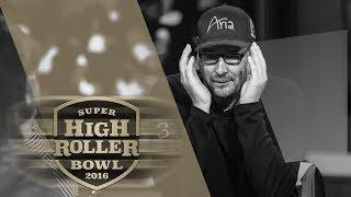 Chirping Hellmuth vs. Quiet Holz | 2016 Super High Roller Bowl | PokerGO