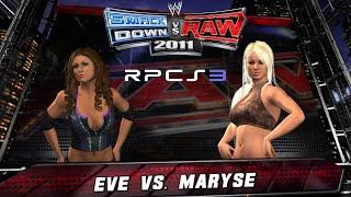 WWE SvR 2011 - Eve vs Maryse | rpcs3 (PS3) 1440p