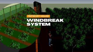 Windbreak system 3D (Windbreek systeem)- FRUITSECURITY HOLLAND