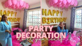 BIRTHDAY ROOM MAKEOVER: DIY Decorations & cozy pink Aesthetic