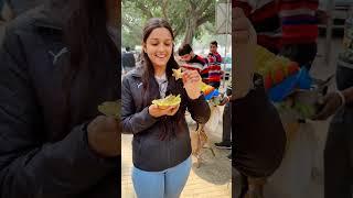 What We Ate InJanpath Market Under ₹150 Challenge!! #streetfood #challenge  #shorts