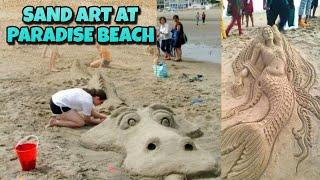 SAND ART || REALISTIC SCULPTURE || FOR SOCIAL AWARENESS || PARADISE BEACH CHENNAI