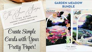 Create Simple Cards with Pretty Paper! | MEANDERING MEADOWS