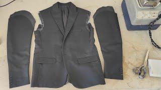 Tips for attaching suit sleeves | How to sew a suit sleeve? | #how #sewing #suit #tutorial [PART4]