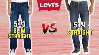 Levi's Slim Straight VS Straight Explained in 15 Seconds!  (513 VS 514)