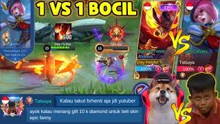 BOCIL SOK KERAS PAKE FANNY NGAJAK BY 1 TARUHAN 10K DIAMONDS - 500 STACK KITA BANTAI - Mobile Legends