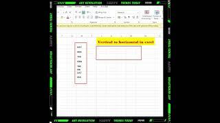 Rotate data from Vertical to Horizontal or Horizontal to Vertical || Transpose Excel Data #excel